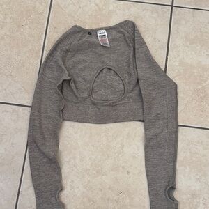 Gymshark Heather Gray Athletic Top SIZE S Good condition Women